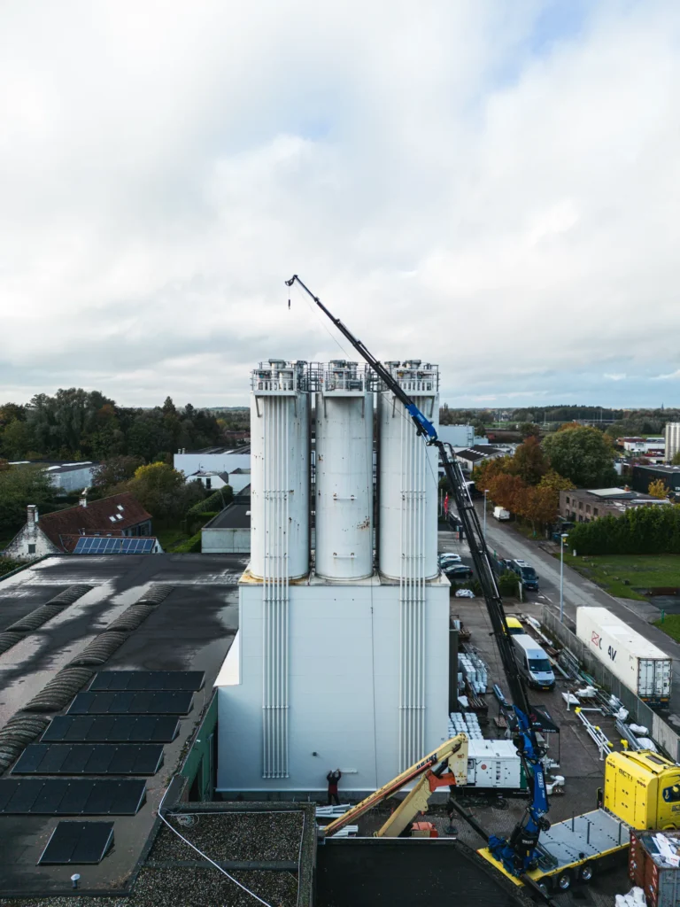 Verhuizing en modificatie complete betoncentrale