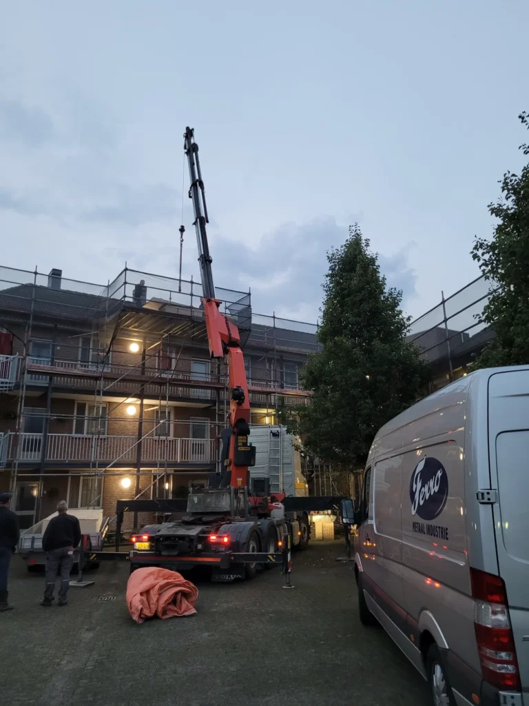 Dakconstructie galerij appartementen Schijndel