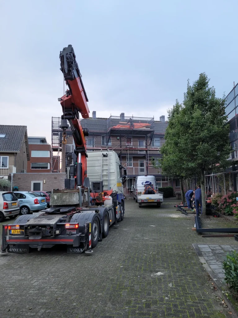 Dakconstructie galerij appartementen Schijndel